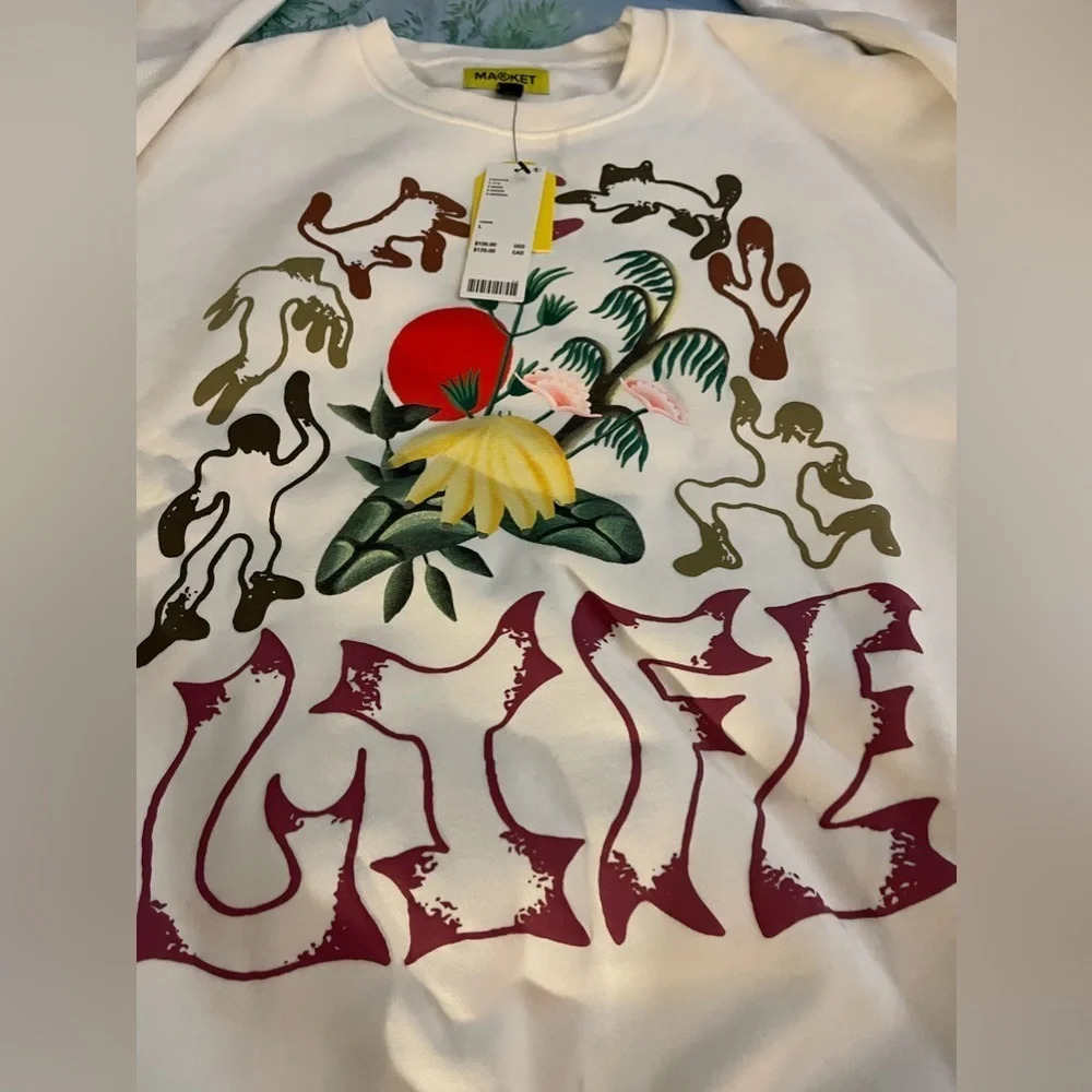 🍄HOST PICK🍄Market x UO Exclusive Life Cycle Crew Neck Sweatshirt, S, L, NWT - Picture 9 of 12